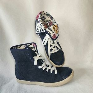 Coach Erikka High Top Floral Design Sneakers